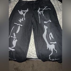GRAPHIC JEANS WOMENS 1XL
